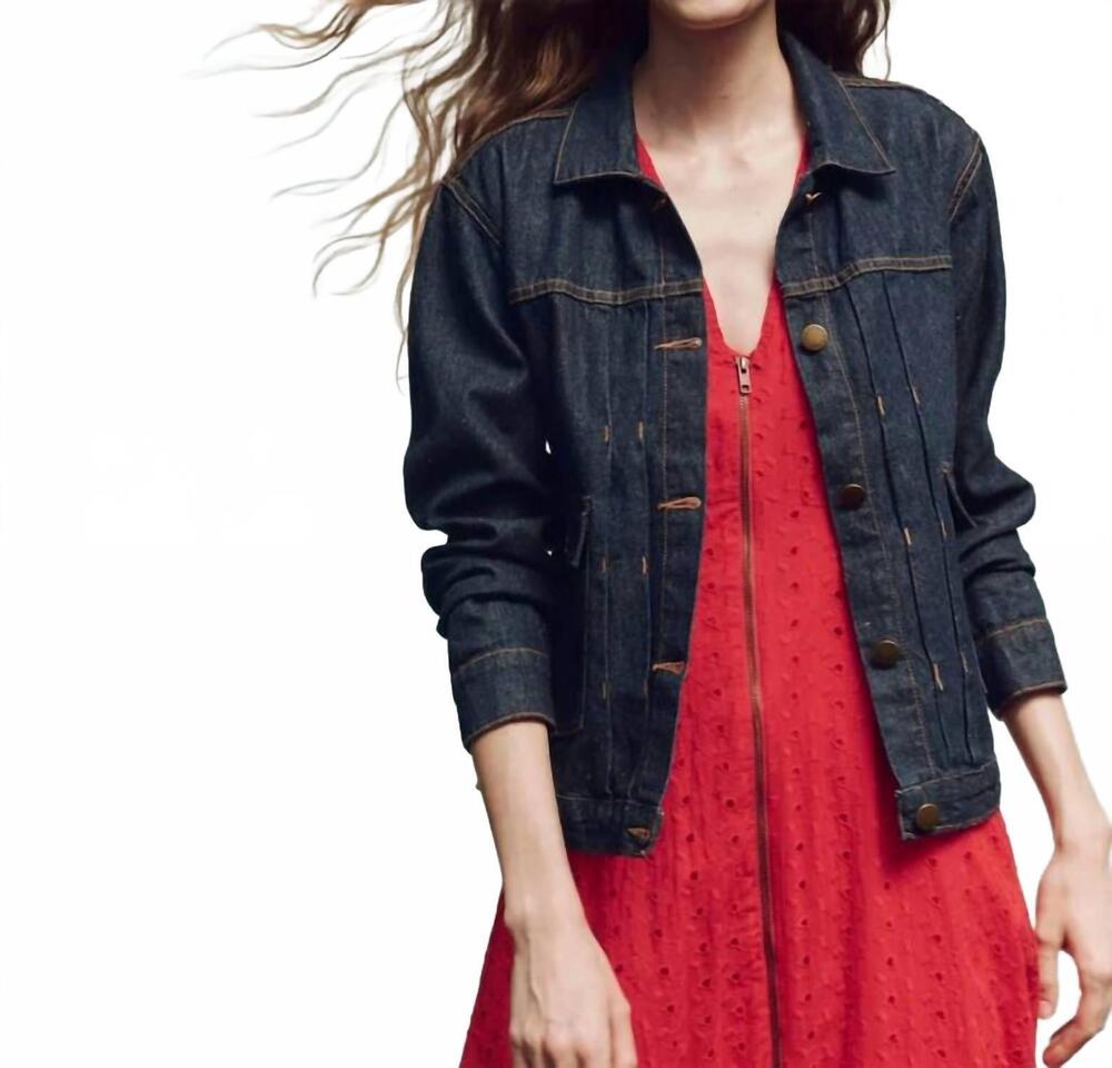 NEW THE GREAT. workwear jean jacket in rinse